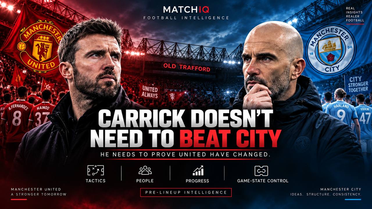 Michael Carrick and Enzo Maresca ahead of Manchester United vs Manchester City at Old Trafford — MATCHIQ Intelligence
